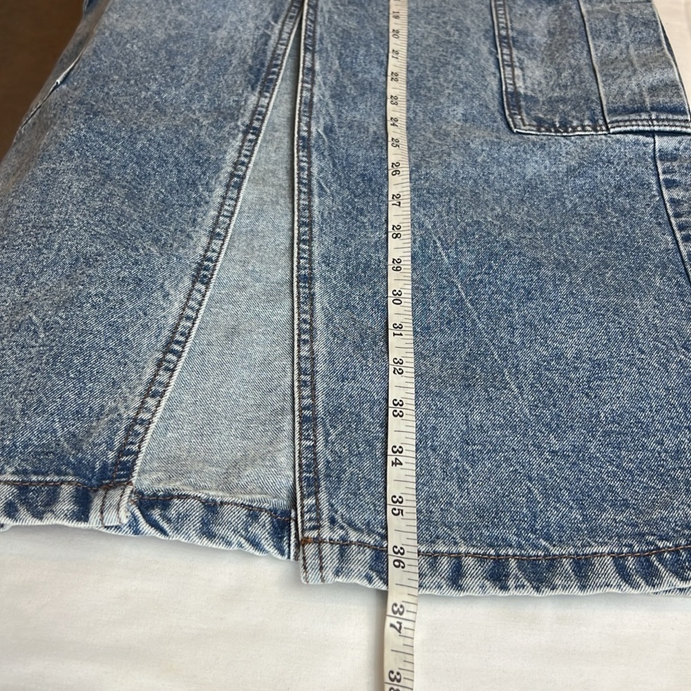 Love Fire denim maxi Western Cowboy Skirt SZ 9/M New - Picture 9 of 9